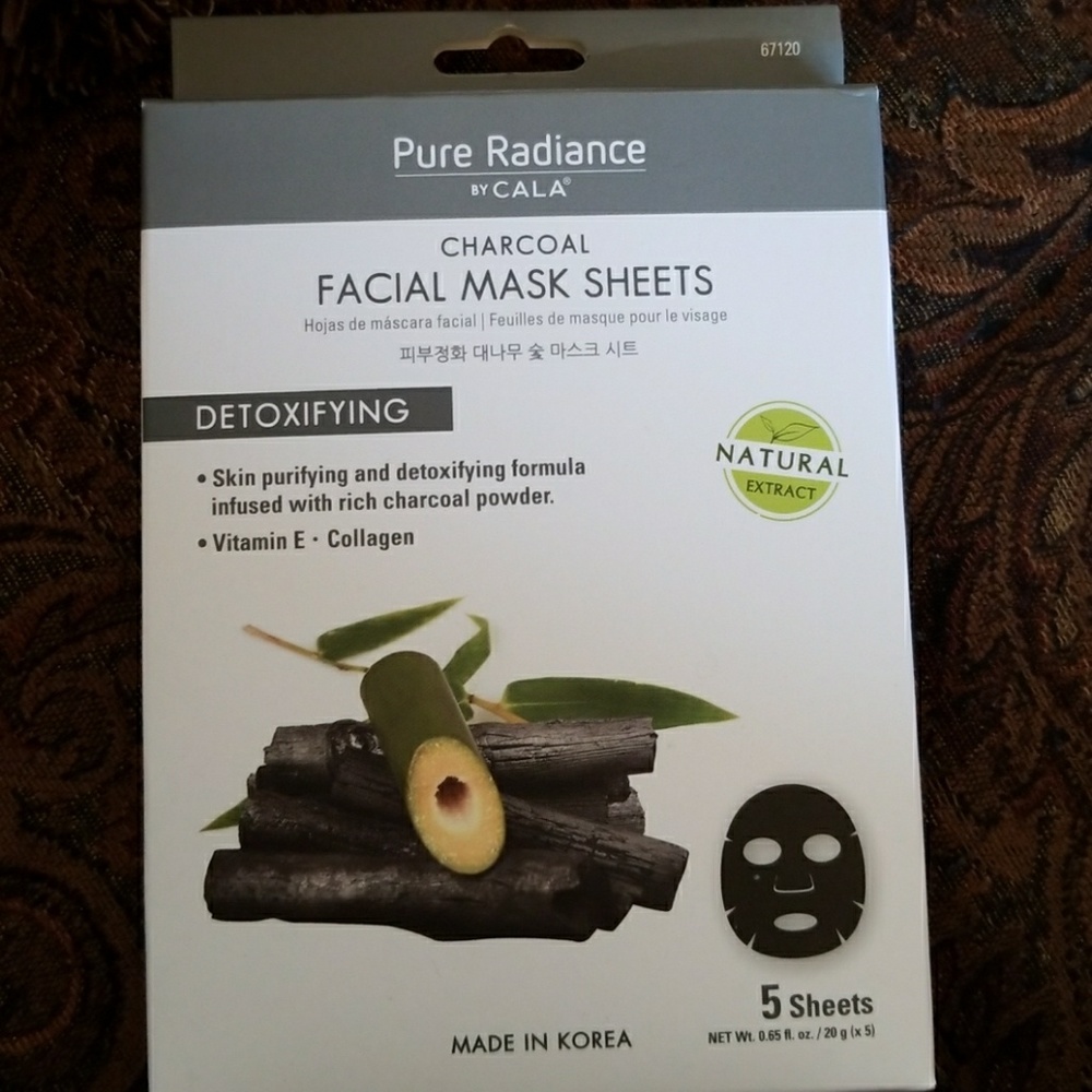 Charcoal facial mask sheets